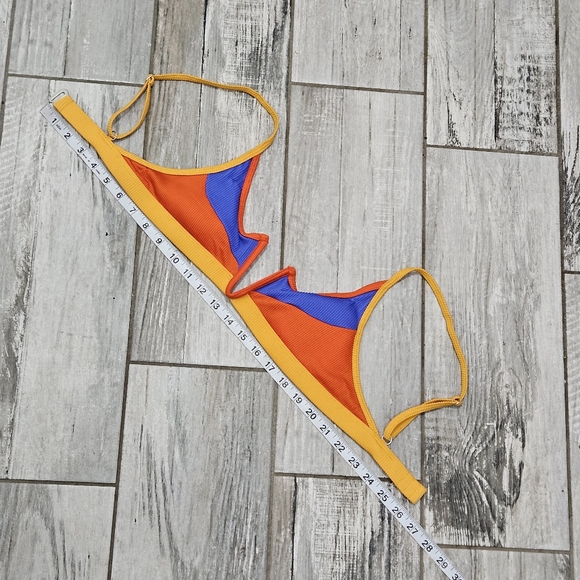 NWOT ONEONE "Jenna" Top & "Jesse" Bottom Cayman Colorblock 2-Piece Bikini - Picture 13 of 13